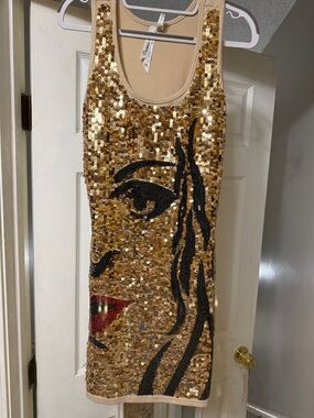 Cristinalove Nude Beige Tank Top